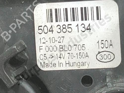 Alternator FIAT DUCATO Van (250_) 130 Multijet 2,3 D | BP31954137M7  - Image 7
