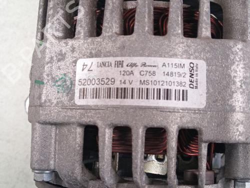 Alternator FIAT 500 (312_) 1.2 (312AXA1A) | BP39120122M7 - Image 3