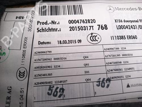 Front left panel MERCEDES-BENZ GLA-CLASS (X156) GLA 45 AMG 4-matic (156.952) | BP39130567C58 - Image 3