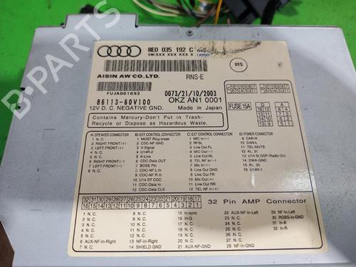 Electronic module AUDI A4 B6 (8E2) 2.5 TDI | BP31553162M83