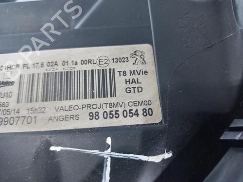 Left headlight PEUGEOT 3008 I MPV (0U_) 1.6 HDi | BP31555287C28 