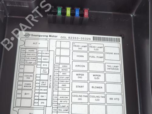 Fuse box SSANGYONG TIVOLI 1.5 | BP38867106E1 - Image 2