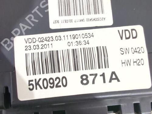 Instrument cluster VW GOLF VI Variant (AJ5) 1.6 TDI | BP33570868C47 - Image 5