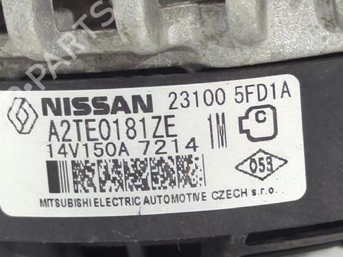 Alternator NISSAN MICRA V (K14) 1.5 DCI | BP31563141M7