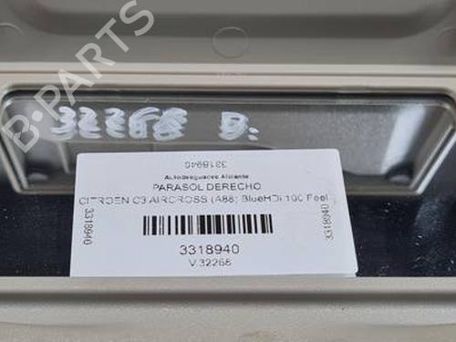 Right sun visor CITROËN C3 AIRCROSS II (2R_, 2C_) 1.5 BlueHDi 100 (2CYHYJ) | BP31240826I2