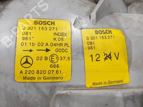 Left headlight MERCEDES-BENZ S-CLASS (W220) S 320 CDI (220.026, 220.126) | BP22797304C28 