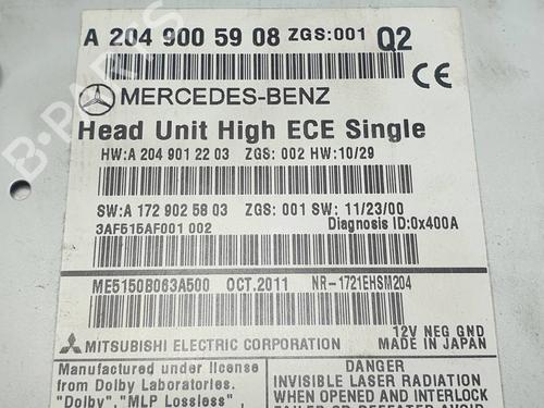 Radio MERCEDES-BENZ C-CLASS T-Model (S204) C 250 CDI (204.203) | BP29763198E6 
