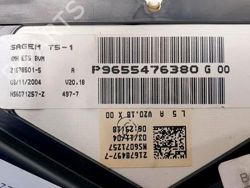 Instrument cluster PEUGEOT 307 Break (3E) 1.6 16V | BP17518010C47 