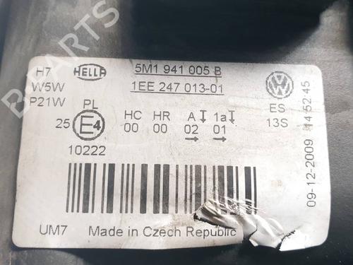 Left headlight VW GOLF PLUS V (5M1, 521) 1.9 TDI | BP31240782C28  - Image 5