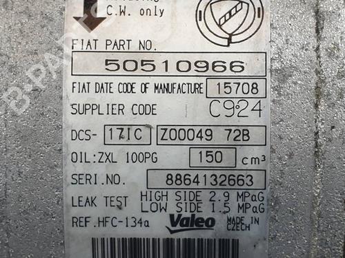 AC compressor ALFA ROMEO 159 (939_) 1.9 JTDM 16V (939AXC1B, 939AXC12) | BP30694317M34  - Image 8