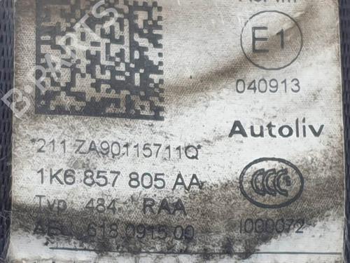 Rear left seatbelt VW GOLF VI (5K1) 1.6 TDI | BP24340322I29  - Image 5