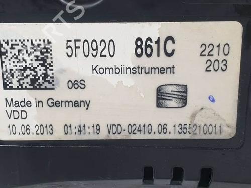 Instrument cluster SEAT LEON (5F1) 1.6 TDI | BP6892719C47 