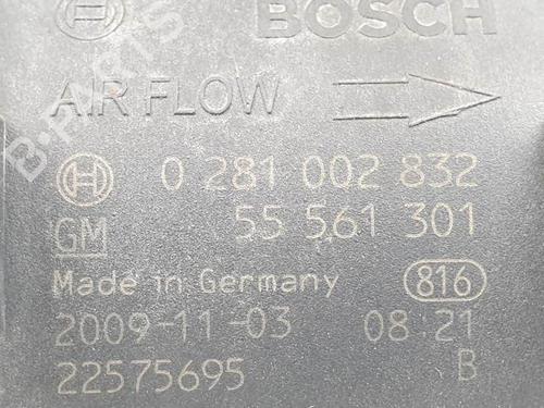 Mass air flow sensor OPEL ASTRA H GTC (A04) 1.7 CDTI (L08) | BP24984601M95 