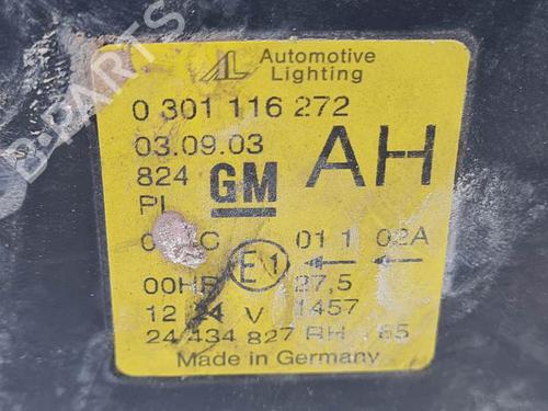 Right headlight OPEL ZAFIRA A MPV (T98) 2.2 DTI 16V (F75) | BP24340362C29 