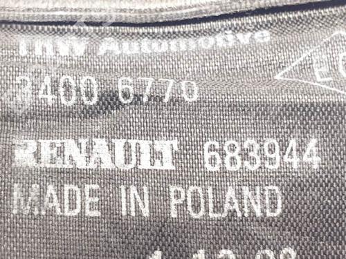 Rear center seatbelt RENAULT CLIO III (BR0/1, CR0/1) 1.5 dCi (C/BR0G, C/BR1G) | BP16151957I27 