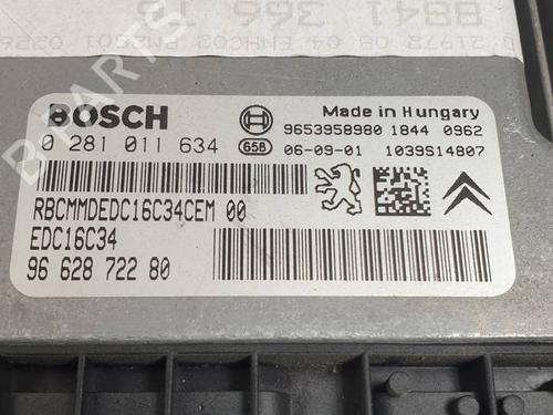 Engine control unit (ECU) PEUGEOT 307 SW (3H) 1.6 HDI 110 | BP29989488M57