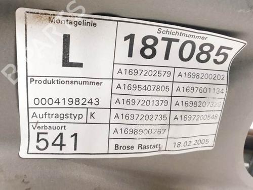 Front left window mechanism MERCEDES-BENZ A-CLASS (W169) A 200 CDI (169.008, 169.308) | BP12376657C22 