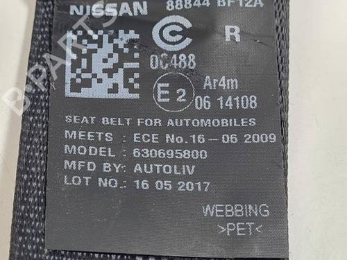 Rear right seatbelt NISSAN JUKE (F15) 1.2 DIG-T | BP29347717I28 