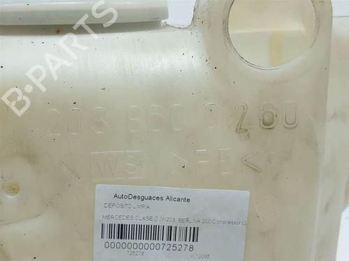 Windscreen washer tank MERCEDES-BENZ C-CLASS (W203) C 200 Kompressor (203.045) | BP10961539C113 
