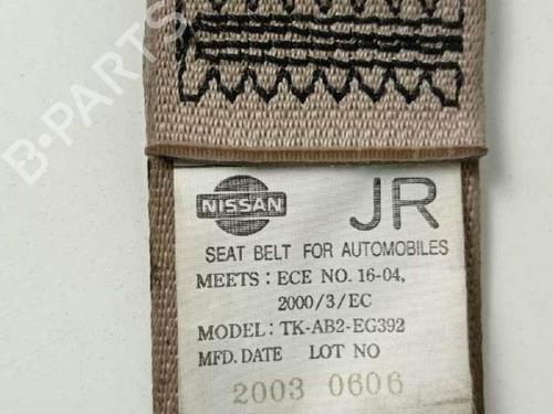 Front right seatbelt NISSAN X-TRAIL I (T30)  | BP8731552I25 