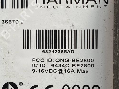 Display monitor JEEP CHEROKEE (KL) 2.0 CRD | BP29444354C48 