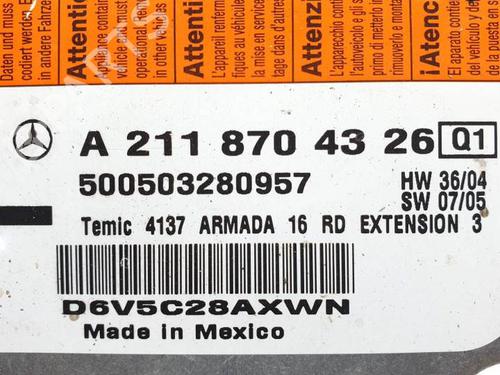 ECU airbags MERCEDES-BENZ E-CLASS (W211) E 320 CDI (211.026) | BP21800744M53 
