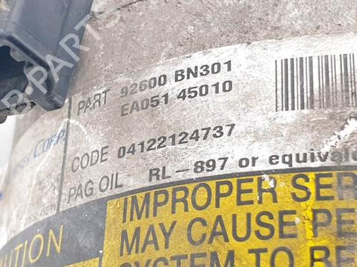 AC compressor NISSAN ALMERA II Hatchback (N16) 2.2 Di | BP10322493M34 