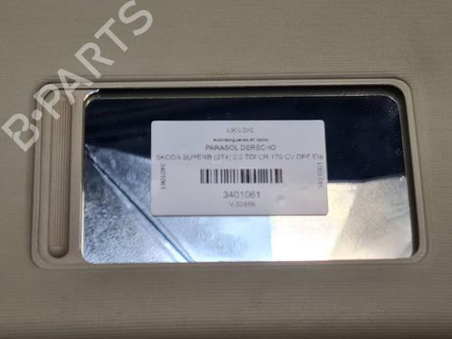 Right sun visor SKODA SUPERB II (3T4) 2.0 TDI | BP36594827I2 - Image 3