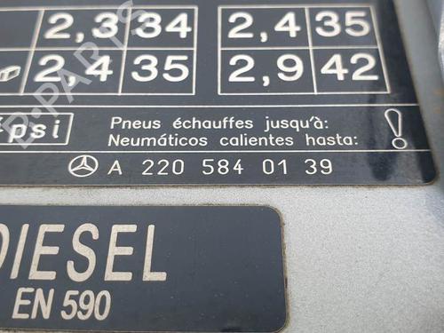 Fuel flap MERCEDES-BENZ S-CLASS (W220) S 400 CDI (220.028, 220.128) | BP28065604C131 
