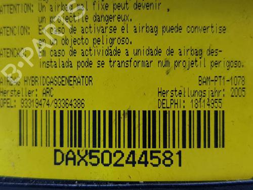 Driver airbag OPEL MERIVA A MPV (X03) 1.7 CDTI (E75) | BP9038844C9 