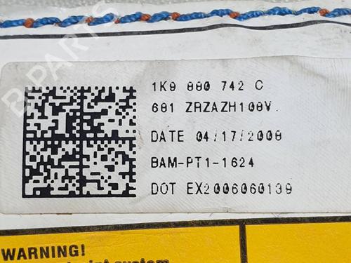 Right curtain airbag VW GOLF V Variant (1K5) 1.9 TDI | BP29989923C12