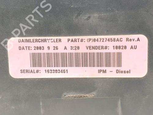 Fuse box CHRYSLER VOYAGER IV (RG, RS) 2.5 CRD | BP20979632E1 