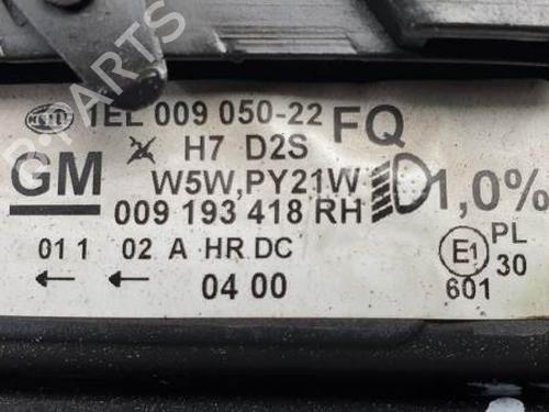 Højre forlygte OPEL OMEGA B (V94) 2.5 TD (F69, M69, P69) | BP19709466C29 