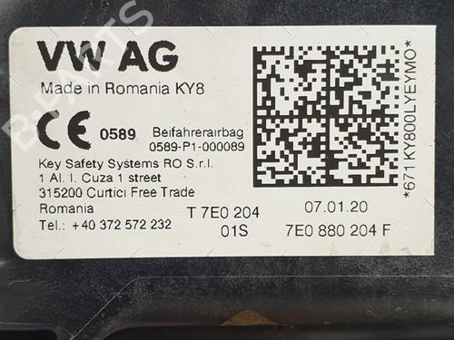 Passasjer kollisjonspute VW CADDY V Box Body/MPV (SBA, SBH) 2.0 TDi | BP29581820C10 