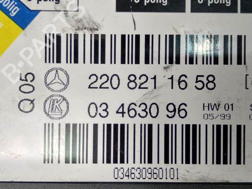 Electronic module MERCEDES-BENZ S-CLASS (W220, V220) S 500, S 500 L (220.075, 220.175, 220.875) | BP8179288M83 