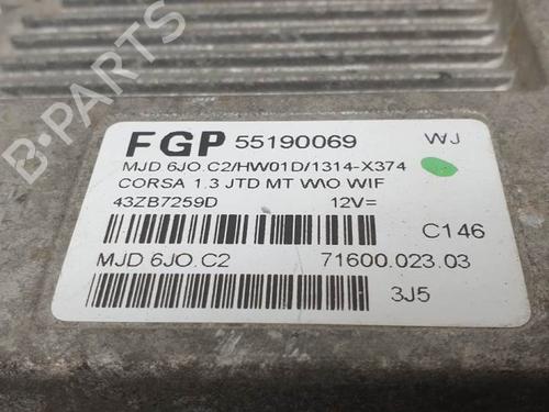 Engine control unit (ECU) OPEL CORSA C (X01) 1.3 CDTI (F08, F68) | BP16690076M57 