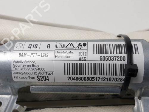 Right curtain airbag MERCEDES-BENZ C-CLASS T-Model (S204) C 220 CDI (204.202) | BP27554220C12 