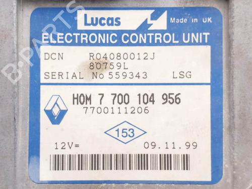Engine control unit (ECU) RENAULT KANGOO Express (FC0/1_) 1.9 D (FC0J) | BP24989899M57 