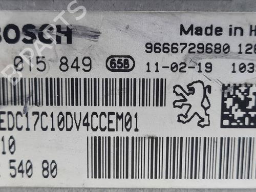 Engine control unit (ECU) CITROËN C3 II (SC_) 1.4 HDi 70 (SC8HZC, SC8HR0, SC8HP4) | BP29321796M57 