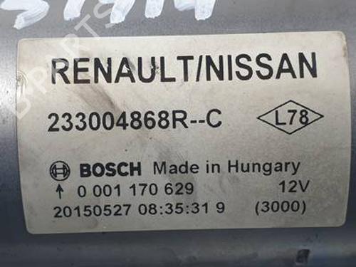 Starter RENAULT CAPTUR I (J5_, H5_) 1.5 dCi 90 (J5N4, J5M5, J5MW, J5M6, J5AL, J5AJ) | BP30762978M8