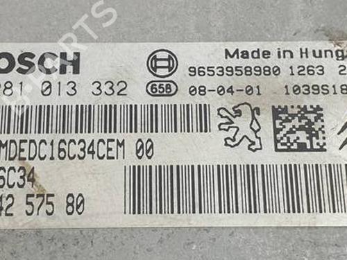 Engine control unit (ECU) CITROËN C4 I Saloon 1.6 HDi | BP31272224M57 