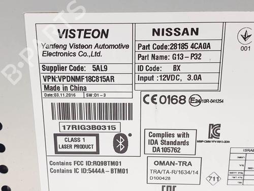 Radio NISSAN QASHQAI II SUV (J11, J11_) 1.6 dCi | BP24931241E6 