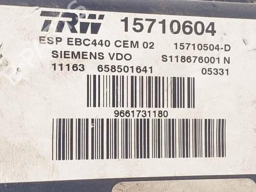 ABS pump PEUGEOT 407 SW (6E_, 6D_) 2.0 HDi 135 | BP12367884M43 
