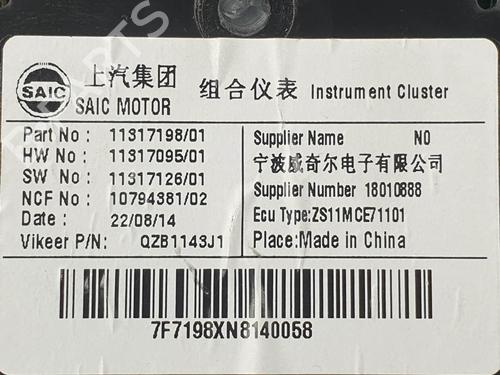 Instrument cluster MG MG ZS SUV (AZS1) 1.5 VTi | BP24930332C47 - Image 4