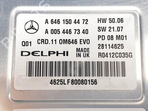 Engine control unit (ECU) MERCEDES-BENZ C-CLASS (W204) C 200 CDI (204.007, 204.006) | BP25295578M57  - Image 5
