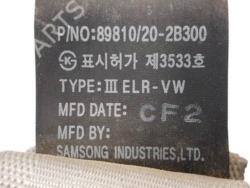 Rear left seatbelt HYUNDAI SANTA FÉ II (CM) 2.2 CRDi 4x4 | BP16342759I29 