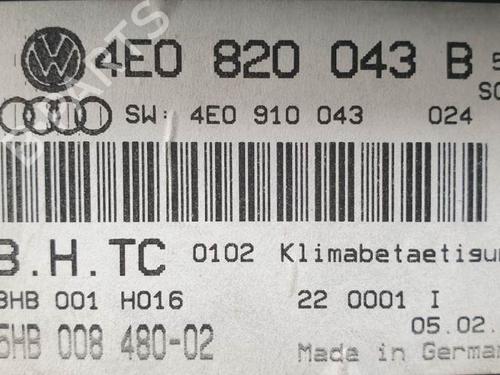 Climate control AUDI A8 D3 (4E2, 4E8) 4.2 quattro | BP24933253I5 - Image 10