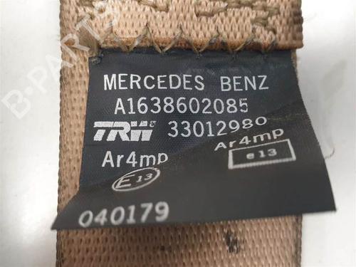 Rear right seatbelt MERCEDES-BENZ M-CLASS (W163) ML 270 CDI (163.113) | BP10322601I28 
