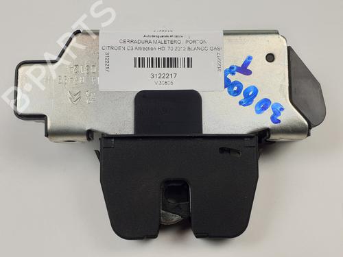 Used Tailgate lock CITROËN C3 II (SC_) 1.4 HDi 70 (SC8HZC, SC8HR0, SC8HP4) (68 hp) 28027572