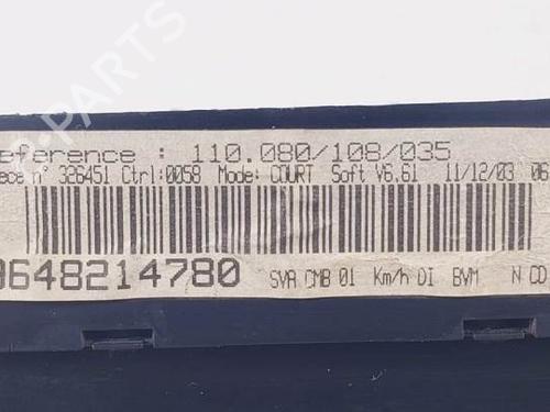 Instrument cluster PEUGEOT 406 Coupe (8C) 2.2 HDI | BP17724360C47 